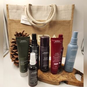 Aveda Bundled Lot Fabulous Hair Products with promo Jute Tote Bag New Unused